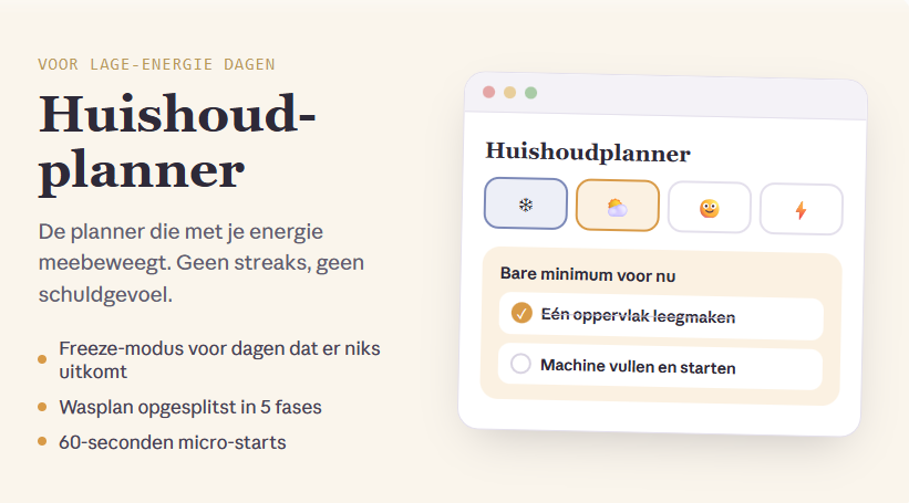 ADHD huishoudplanner