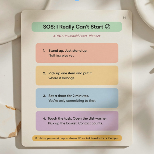 SOS I really can’t start page-ADHD Planner
