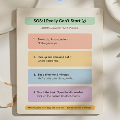 SOS I really can’t start page-ADHD Planner