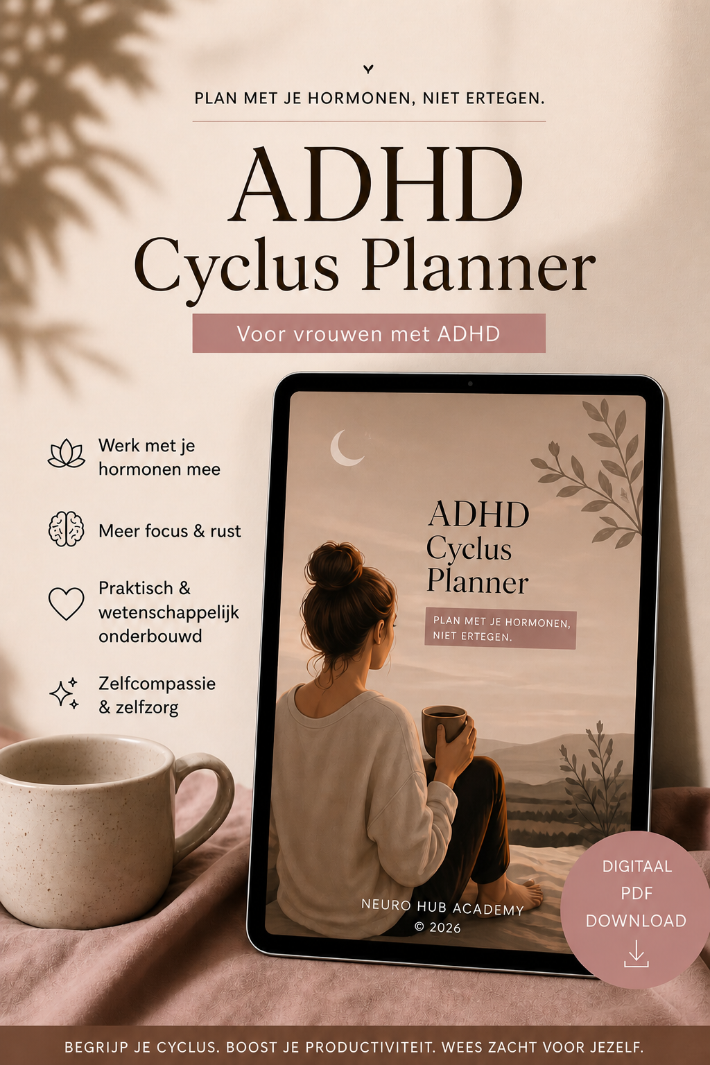 Planner voor hormonale balans | Neuro Hub Academy