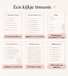  De ADHD Dagelijkse Reset Planner helpt je om elke dag opnieuw te starten met rust, focus en structuur. 