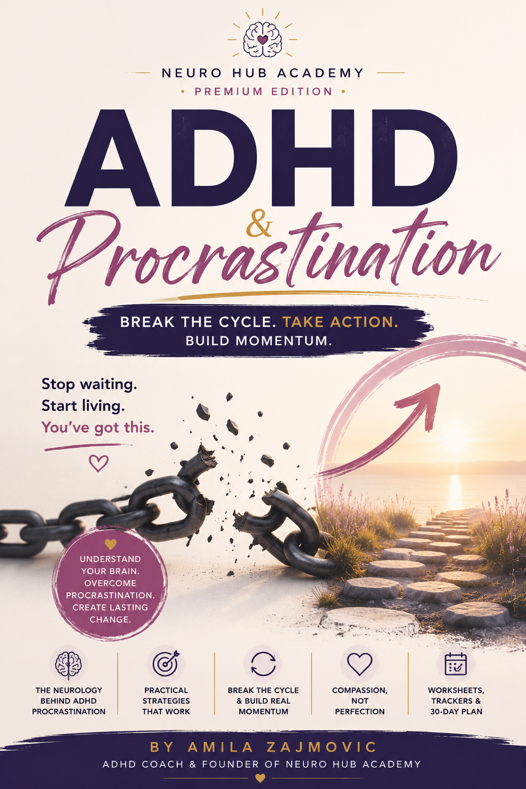 Digital ADHD procrastination planner with focus tools and productivity support